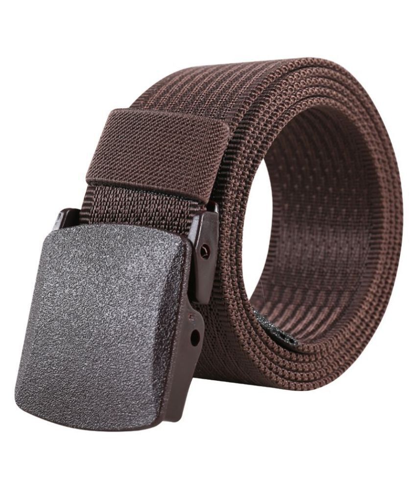     			Edifier - Brown Fabric Men's Casual Belt ( Pack of 1 )