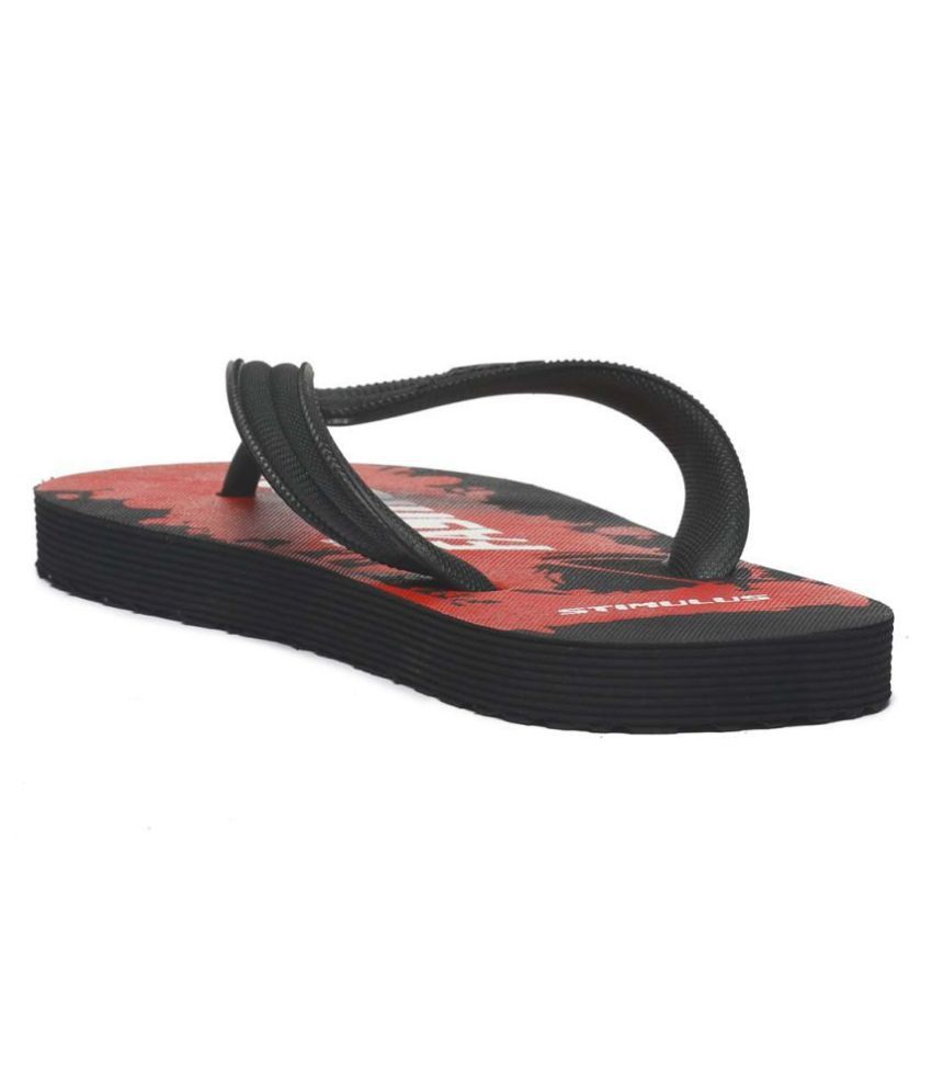 paragon red and black slippers