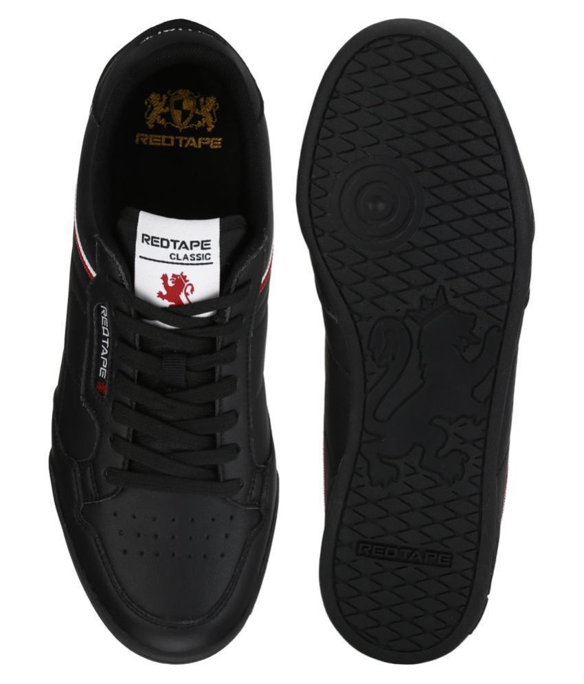 red tape shoes sneakers black