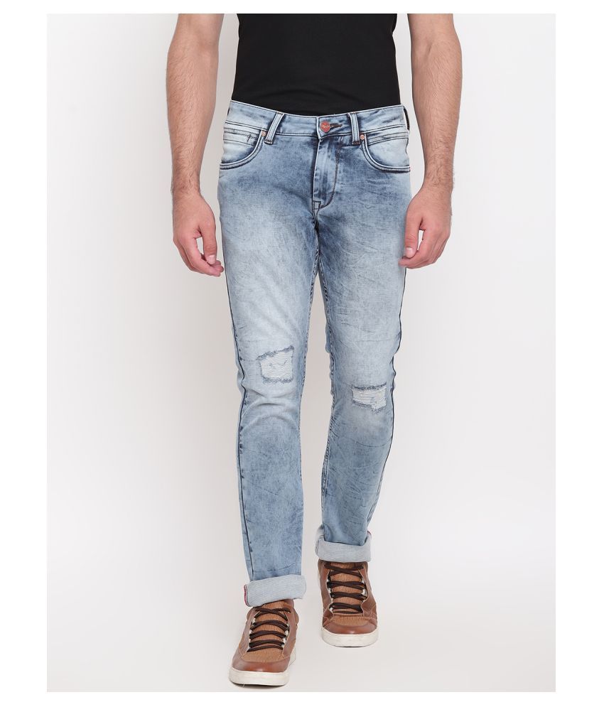 Ruf N Tuf Navy Blue Slim Jeans - Buy 