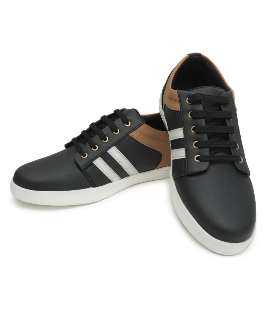 vibs india sneakers black casual shoes