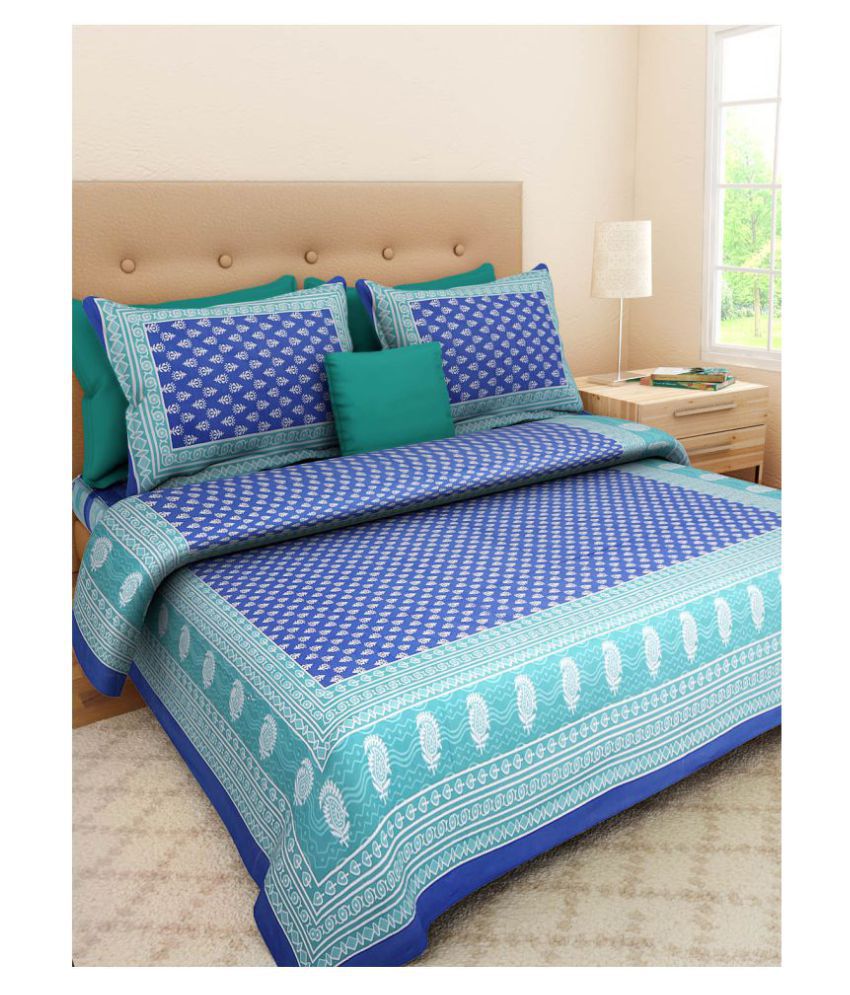 jaipur fashion Cotton Double Bedsheet with 2 Pillow Covers - Buy jaipur