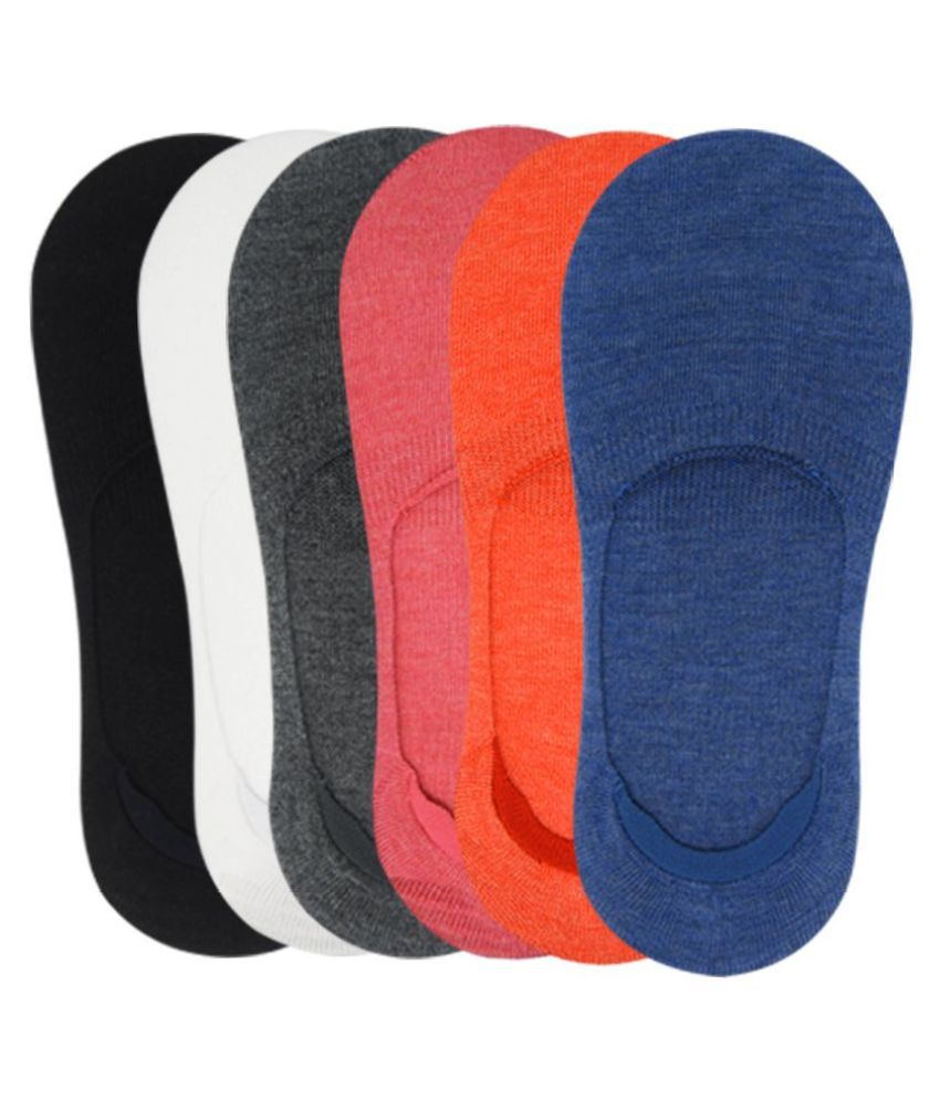 Balenzia Loafer Socks for Women (Pack of 6)- Multicoloured