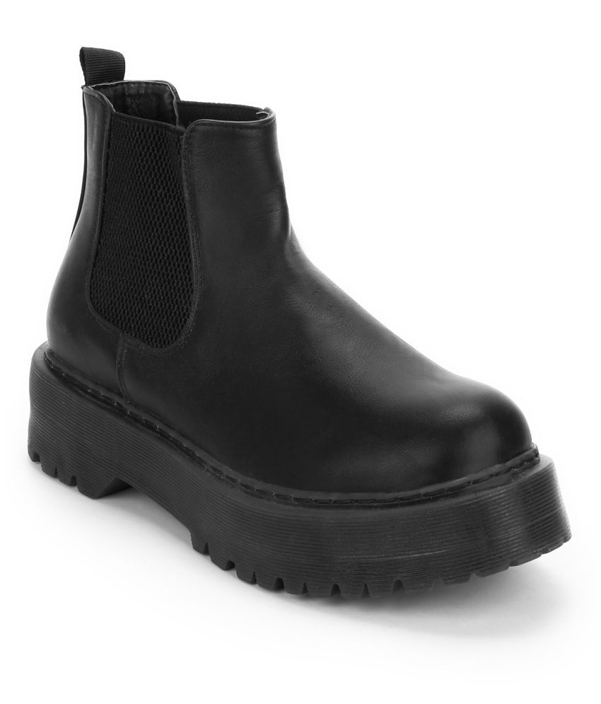 Black Ankle Length Chelsea Boots 