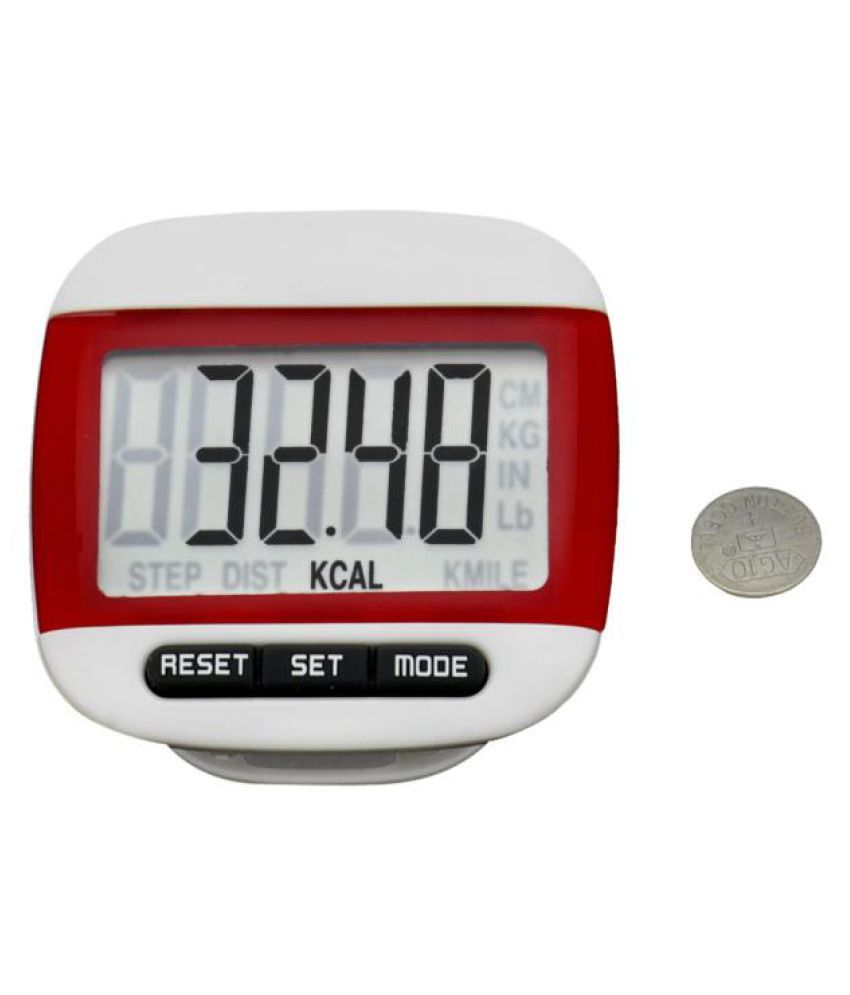 LCD Digital Step Pedometer Walking Calorie Tracker Distance Run Belt Clip 