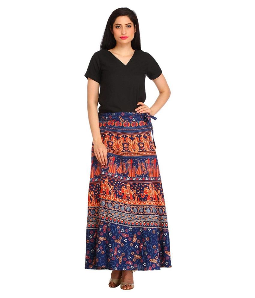     			Rangun Cotton Straight Skirt - Multi Color