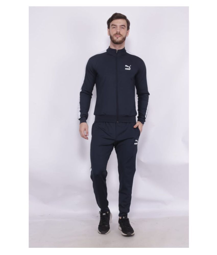 puma clean fleece tracksuit mens