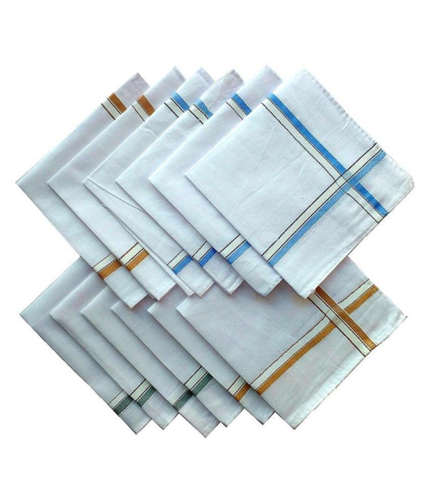 Men's Cotton Handkerchief By Best Friends Forever Pack of 12 Buy