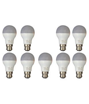 Syska Led Lights 9w Led Bulbs Cool Day Light Pack Of 9 Buy