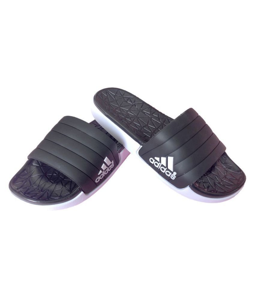 adidas black slides