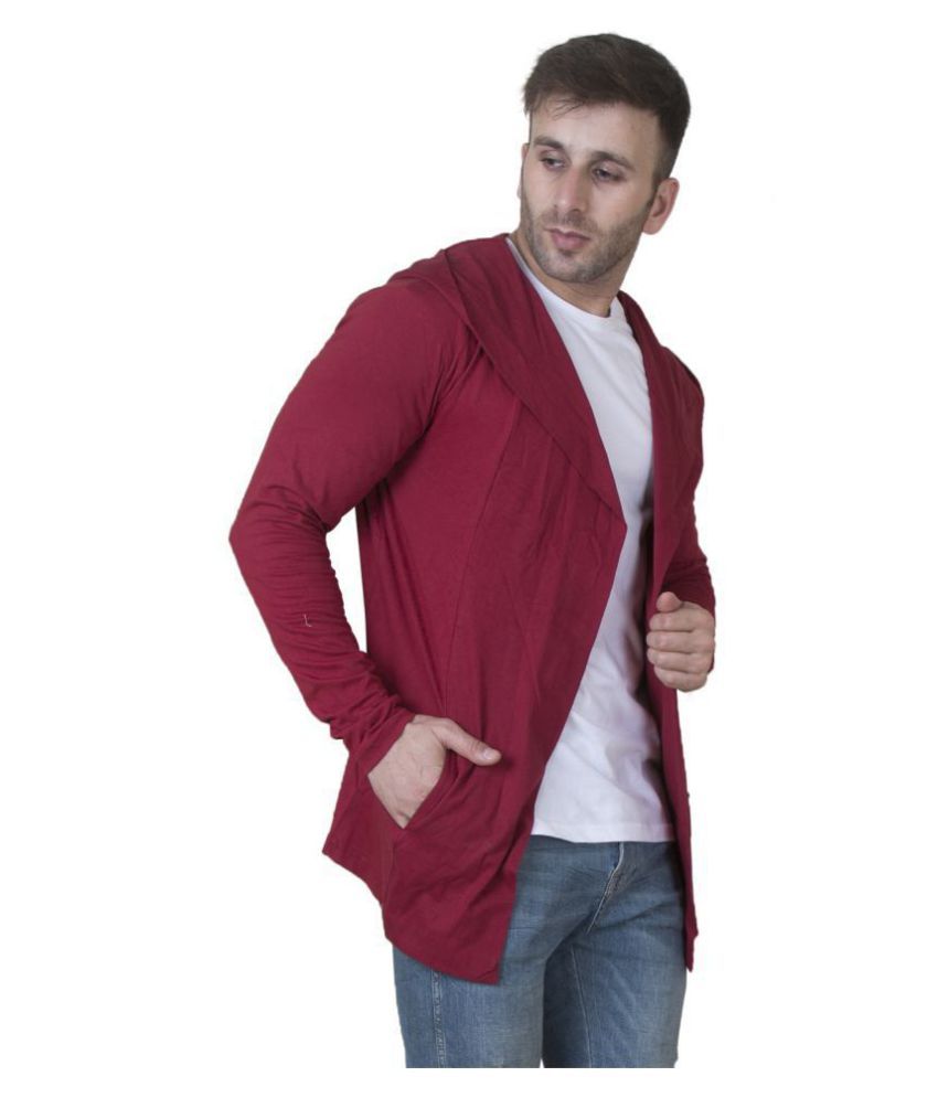 maroon hooded sweater