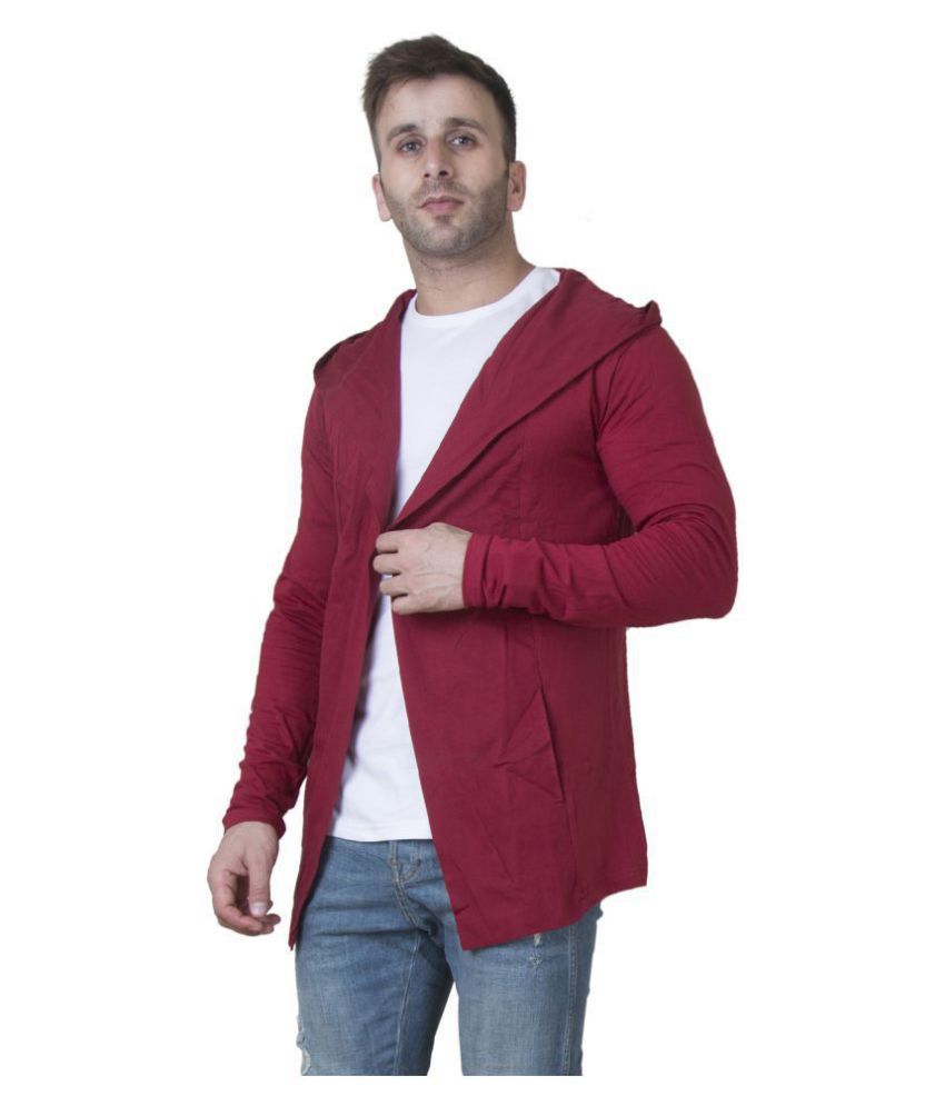 maroon hooded sweater
