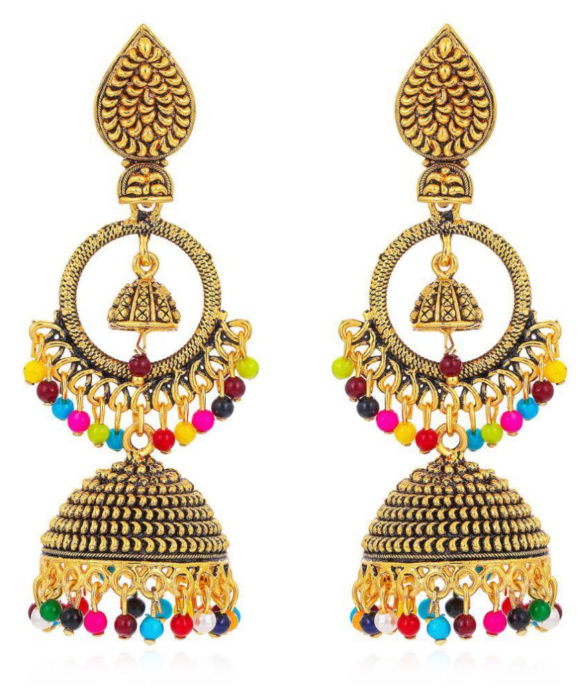 colourful jhumki