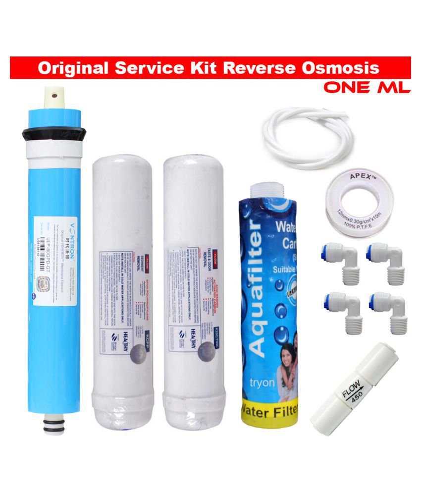 oneml ro filters set with good quality membrane assembled RO Service Kit Price in India Buy