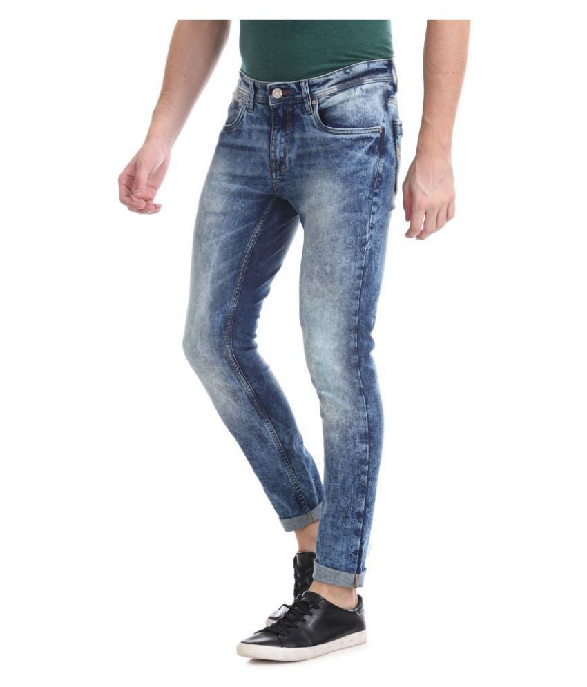 Ruf And Tuf Blue Slim Jeans - Buy Ruf And Tuf Blue Slim Jeans Online at ...