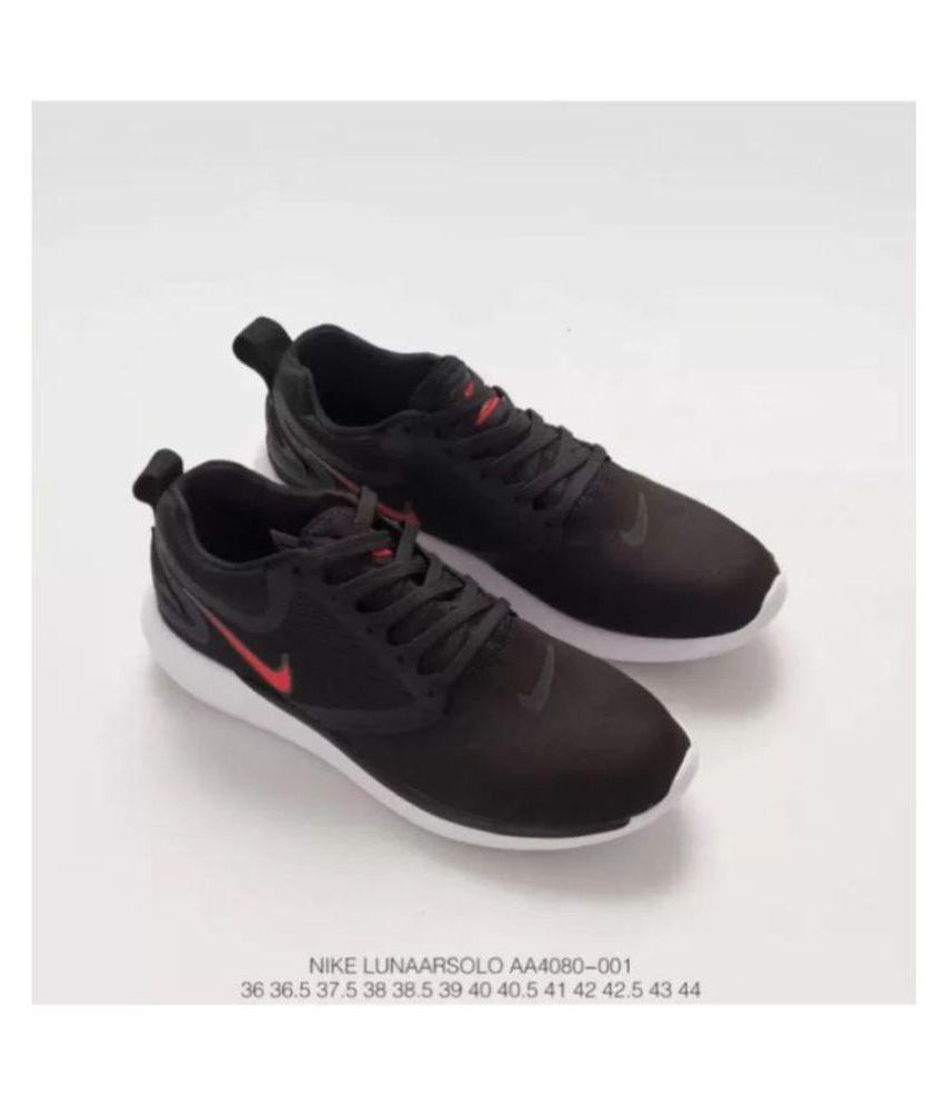 Nike Lunarsolo Black/Red Running Shoes 