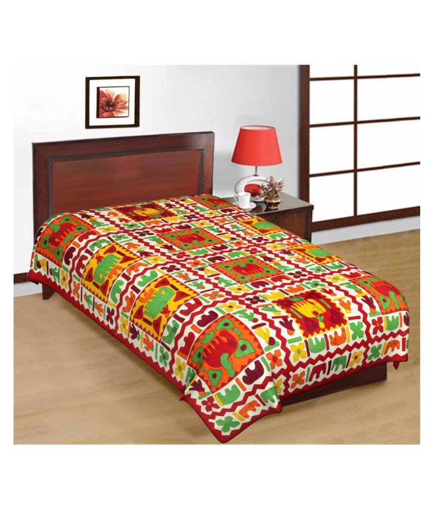     			Uniqchoice Cotton Single Bedsheet ( 230 cm x 153 cm )