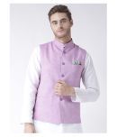 Hangup Purple Linen Nehru Jacket