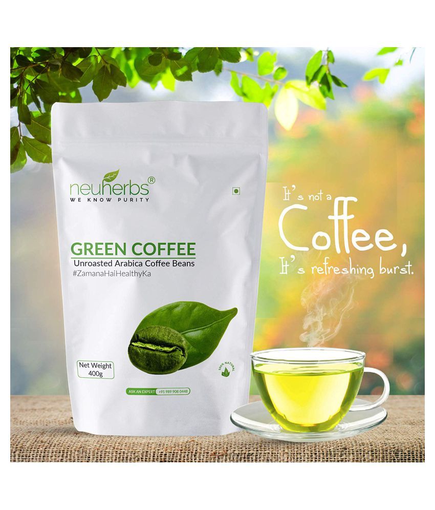 Neuherbs Green Coffee Beans for Weight Loss 400 gm: Buy Neuherbs Green