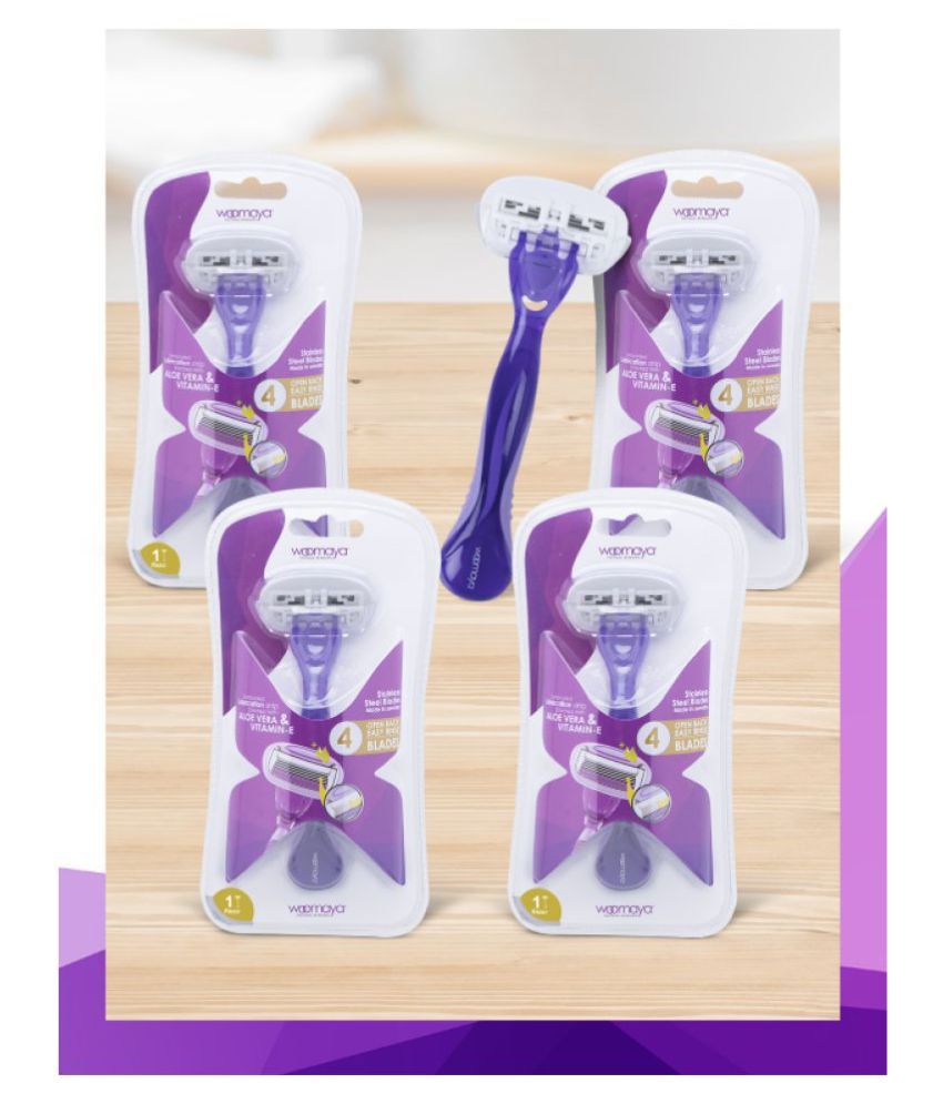 woomaya Hair Removal Razor Manual Razor 4 Pack of 4 Buy woomaya Hair