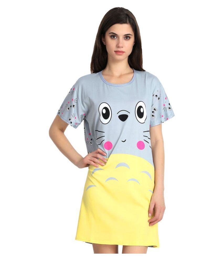 Buy FflirtyGo Cotton Night T-Shirt 