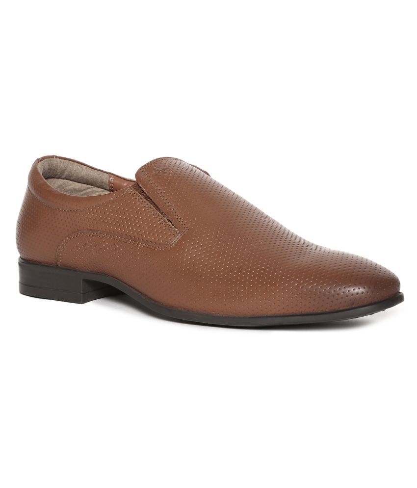 Arrow Slip On Genuine Leather Brown Formal Shoes Price in India- Buy ...