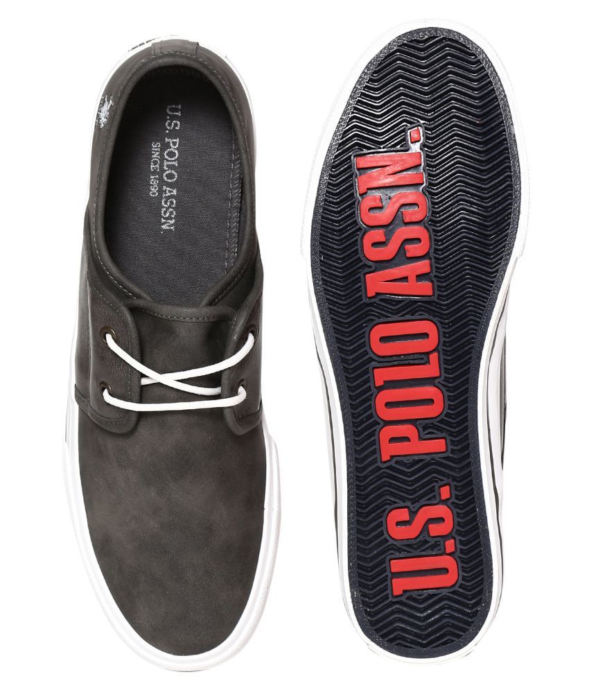 U.S. Polo Assn. Sneakers Gray Casual Shoes - Buy U.S. Polo Assn ...