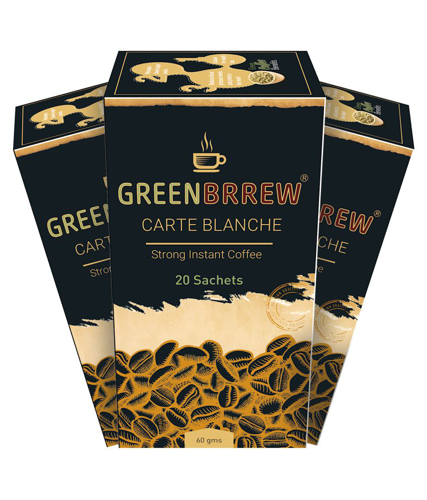     			GreenBrrew STRONG GREEN COFFEE 100 gm Strong Pack of 3