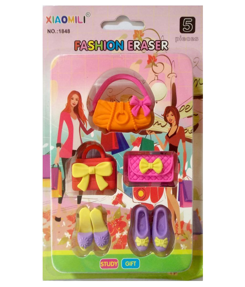 Cartoon Shape Barbie Multi Color Erasers for Kids (Pack of 7 PCS): Buy  Online at Best Price in India - Snapdeal