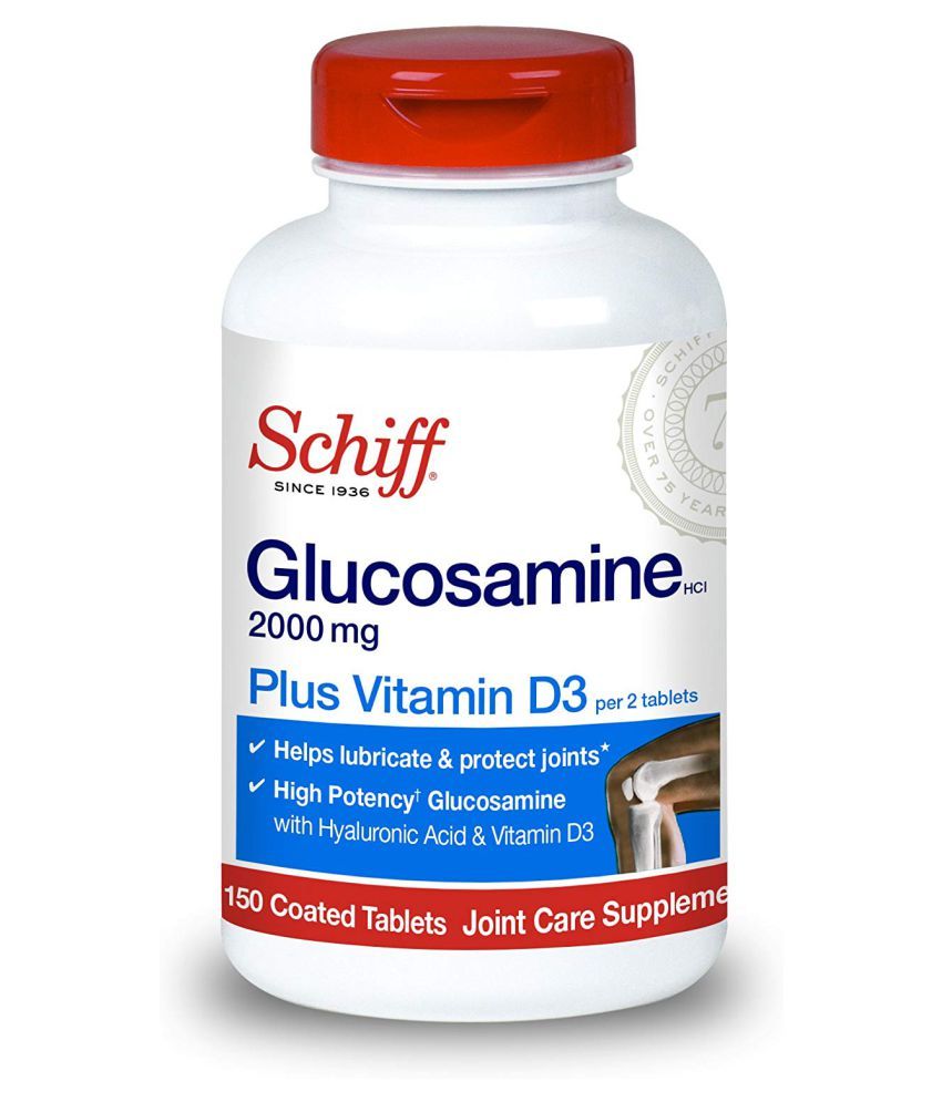 Schiff Glucosamine, Plus Vitamin D3, 2000 mg Coated 150 no.s Vitamins ...