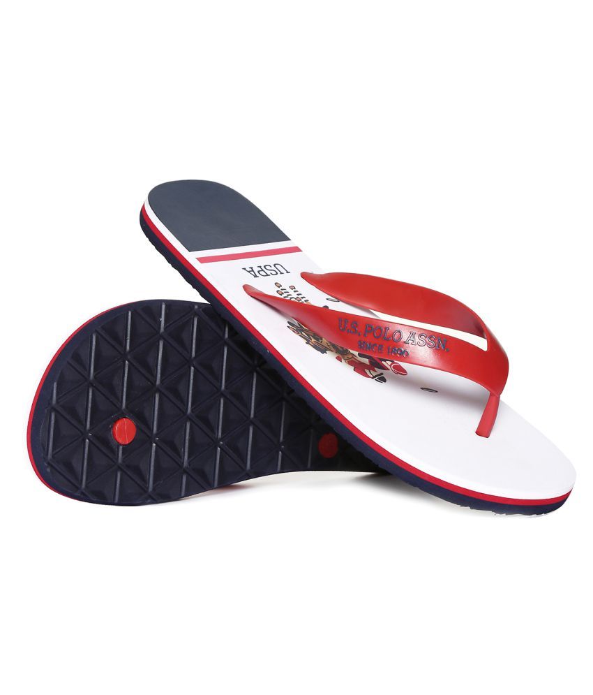 U S Polo  Assn White  Daily Slippers  Price in India Buy U 