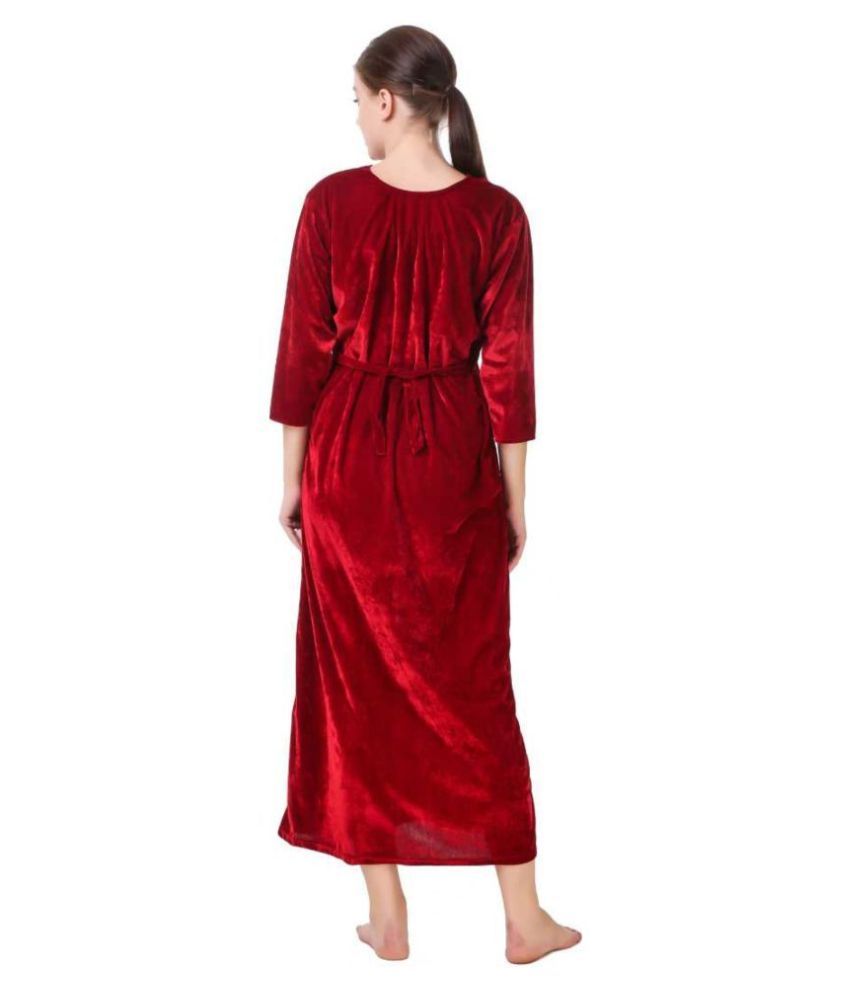 velvet nighty design