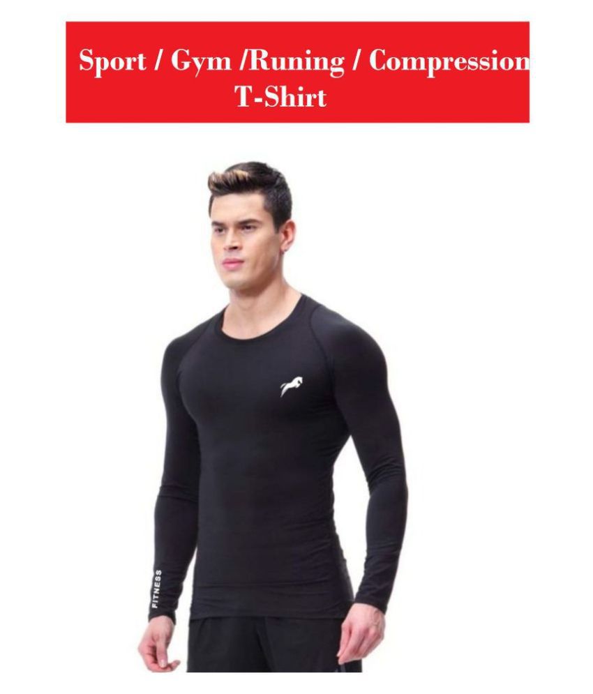     			Just Rider Compression T-SHIRT 'Top Full Sleeve Plain Athletic Fit Multi Sports Cycling, Cricket, Football, Badminton