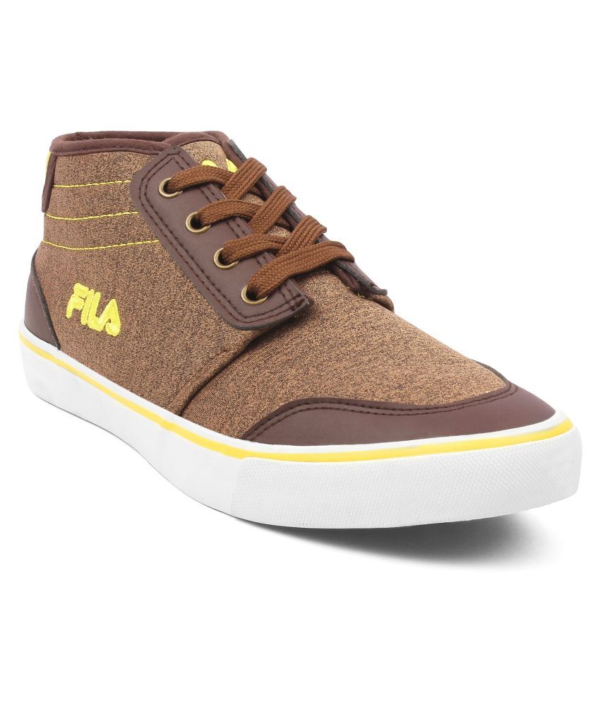 fila brown trainers