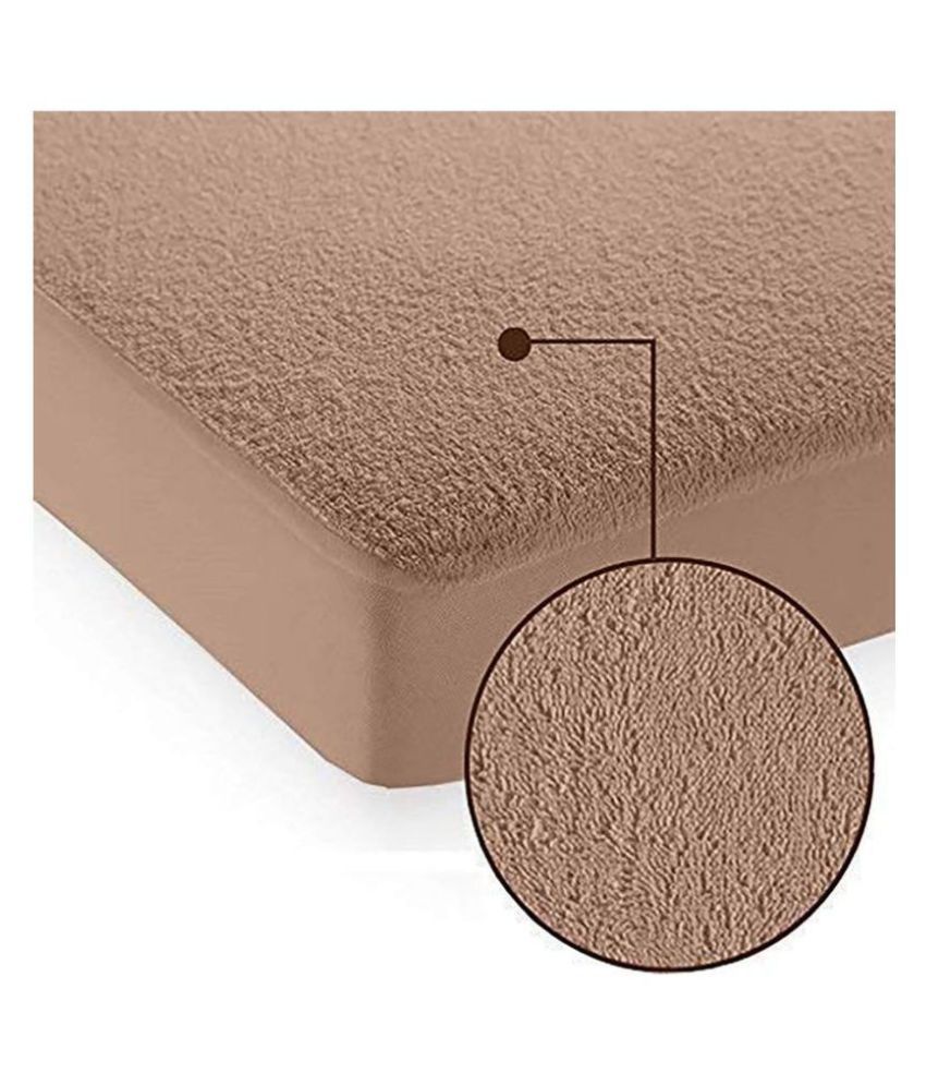 MR Brothers Beige Cotton Mattress Protector Buy MR Brothers Beige