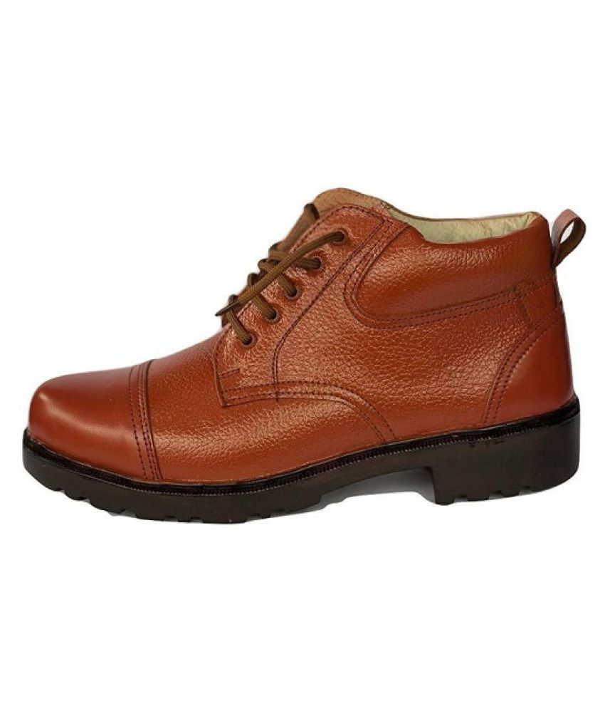 tan colour police shoes
