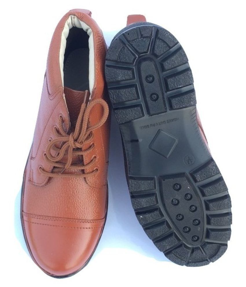 tan colour police shoes