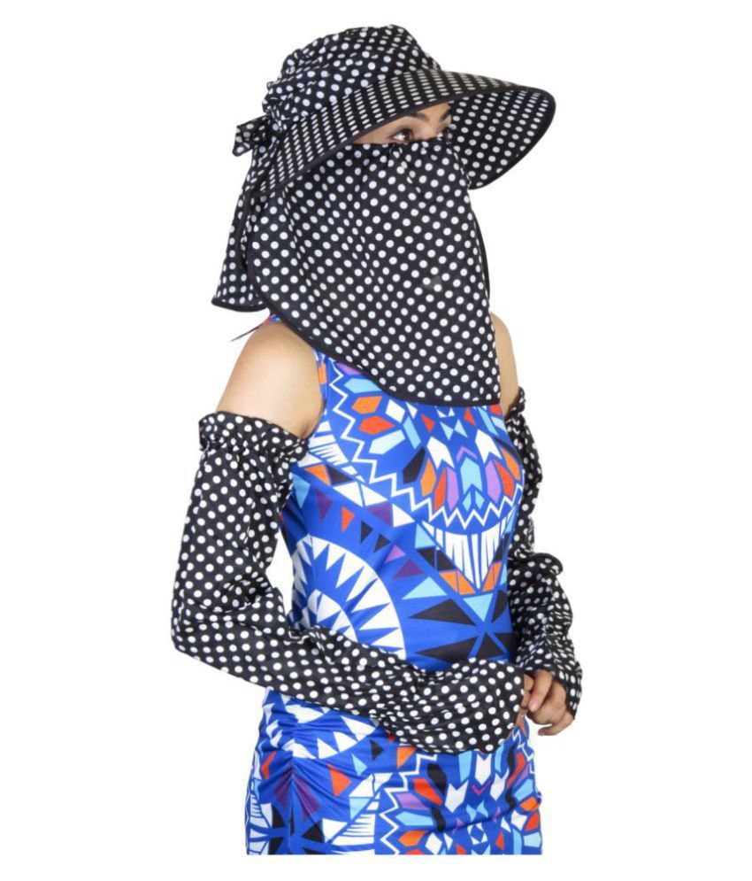 Modo Vivendi Sun Protection Mask Arm Sleeves And Hat For Ladies Face Scarf Beach Hats Summer Hats For Women Buy Online At Low Price In India Snapdeal