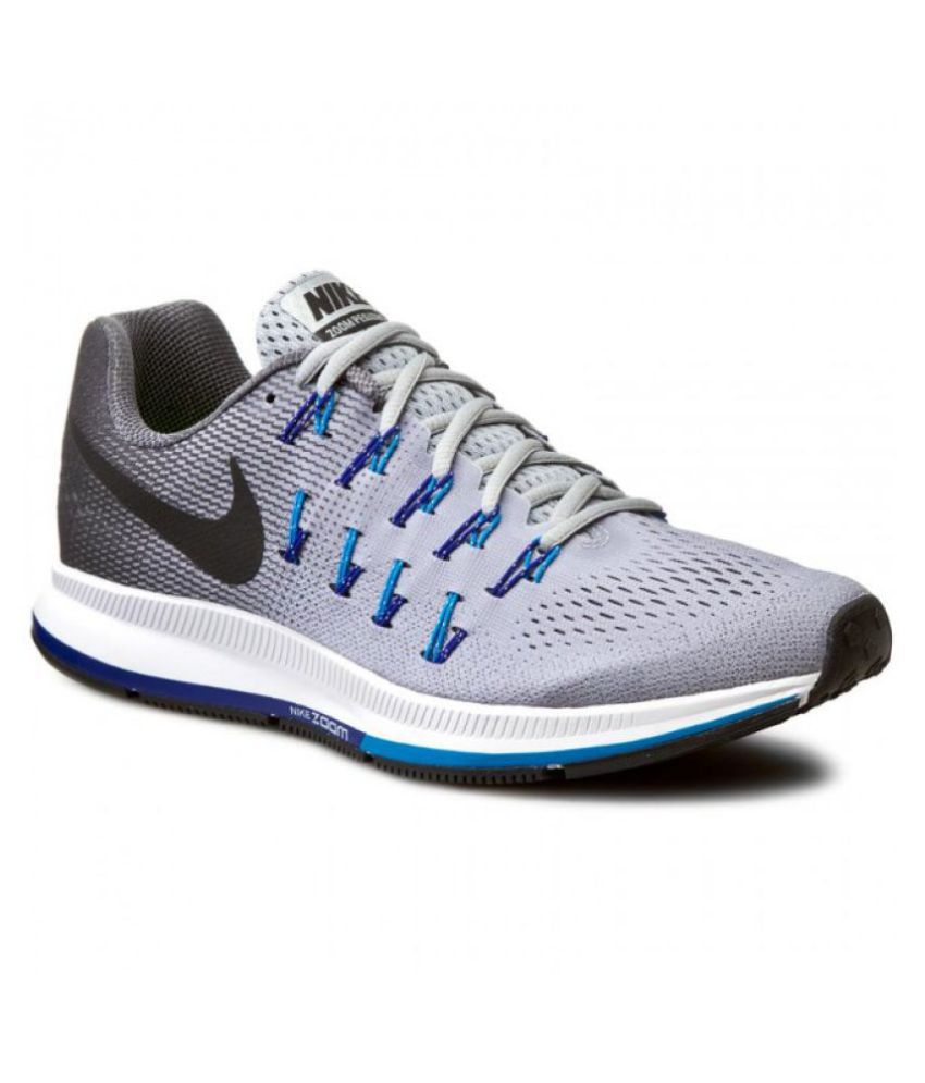 Nike Pegasus 33 Grey Running Shoes 