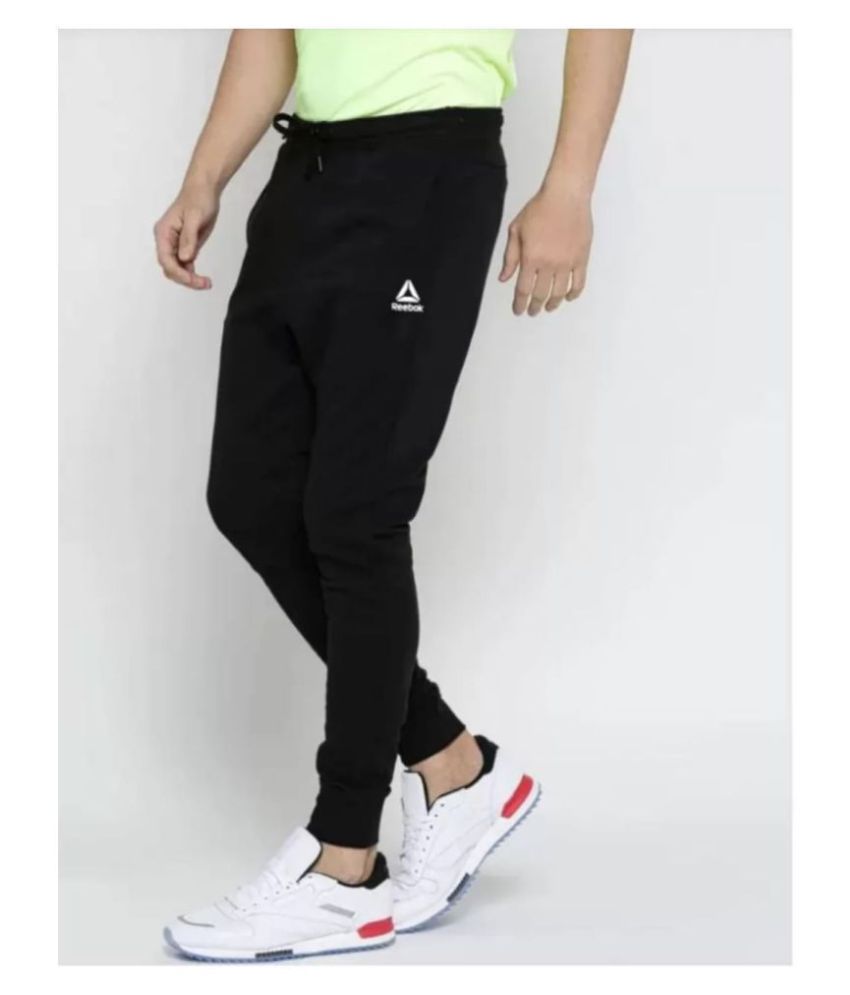 Reebok Black Polyester Lycra Trackpants Buy Reebok Black Polyester Lycra Trackpants Online At 5453