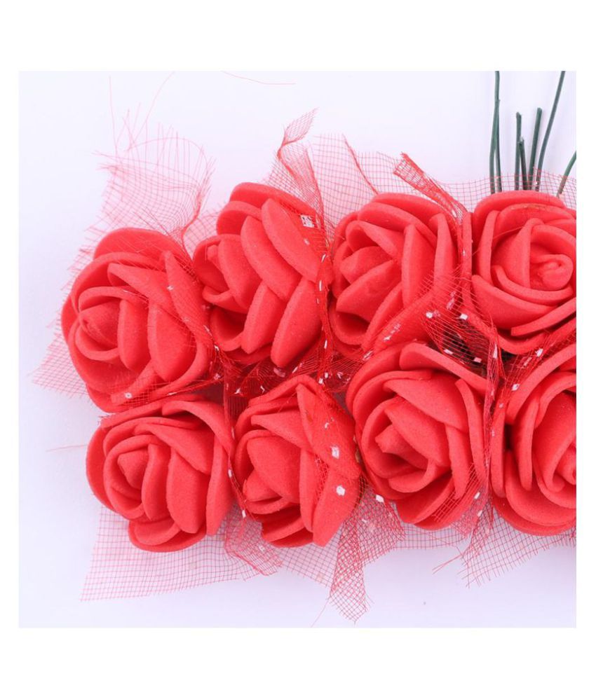 144pcs 2cm Mini Foam Rose Artificial Flower Bouquet Multicolor EVA Gifts Rose