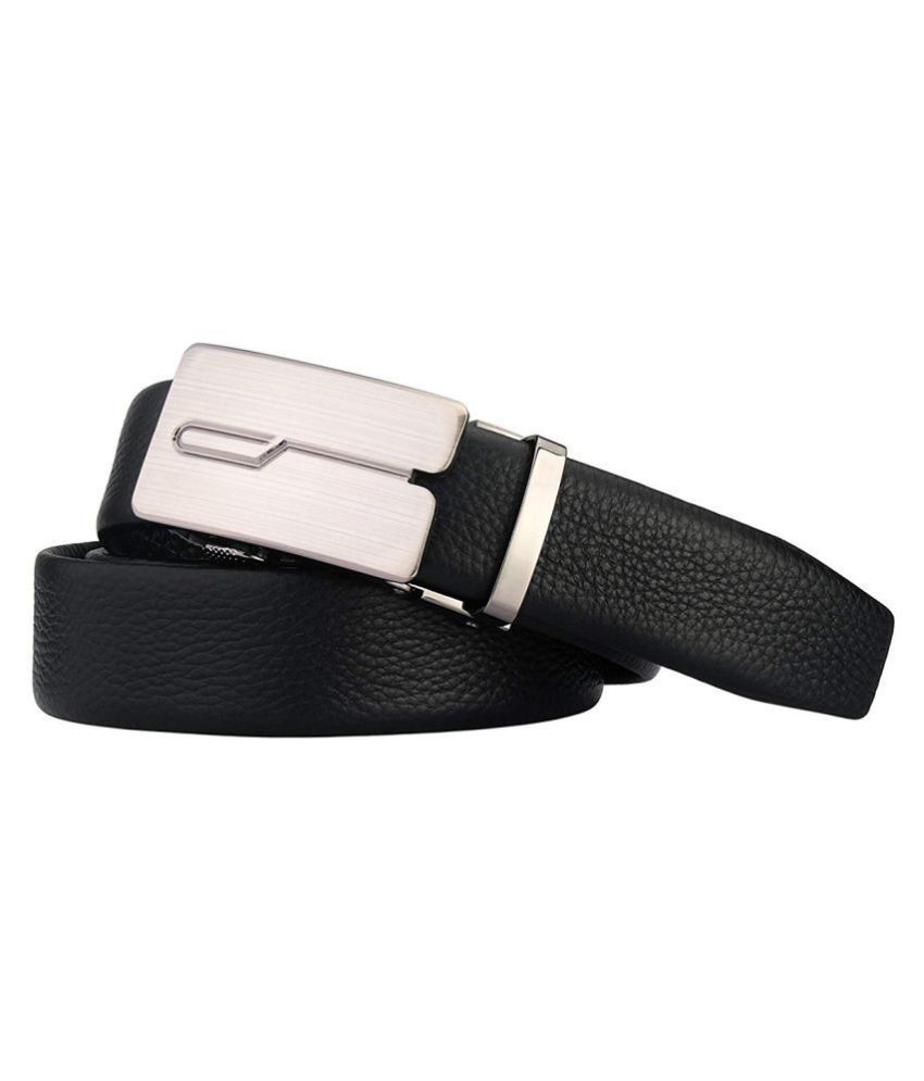     			Edifier Black Leather Casual Belt