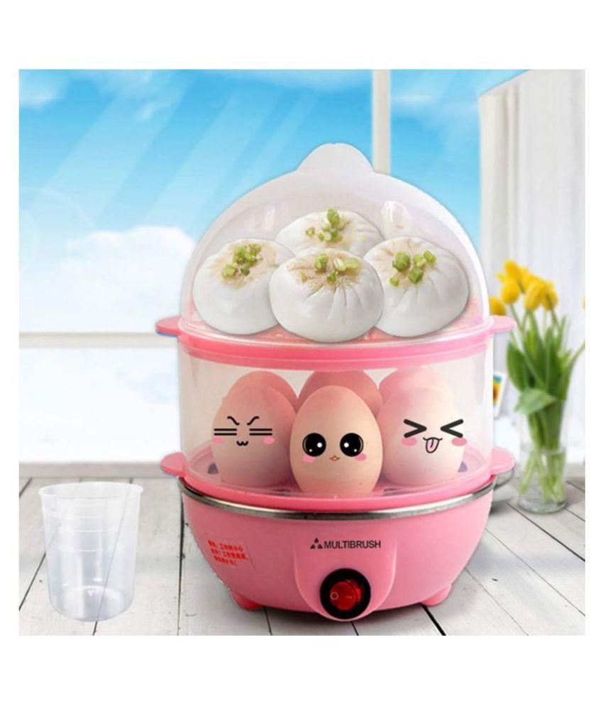 NIHIT Electric Egg Boiler Cooker Food Steamer With Measuring Cup