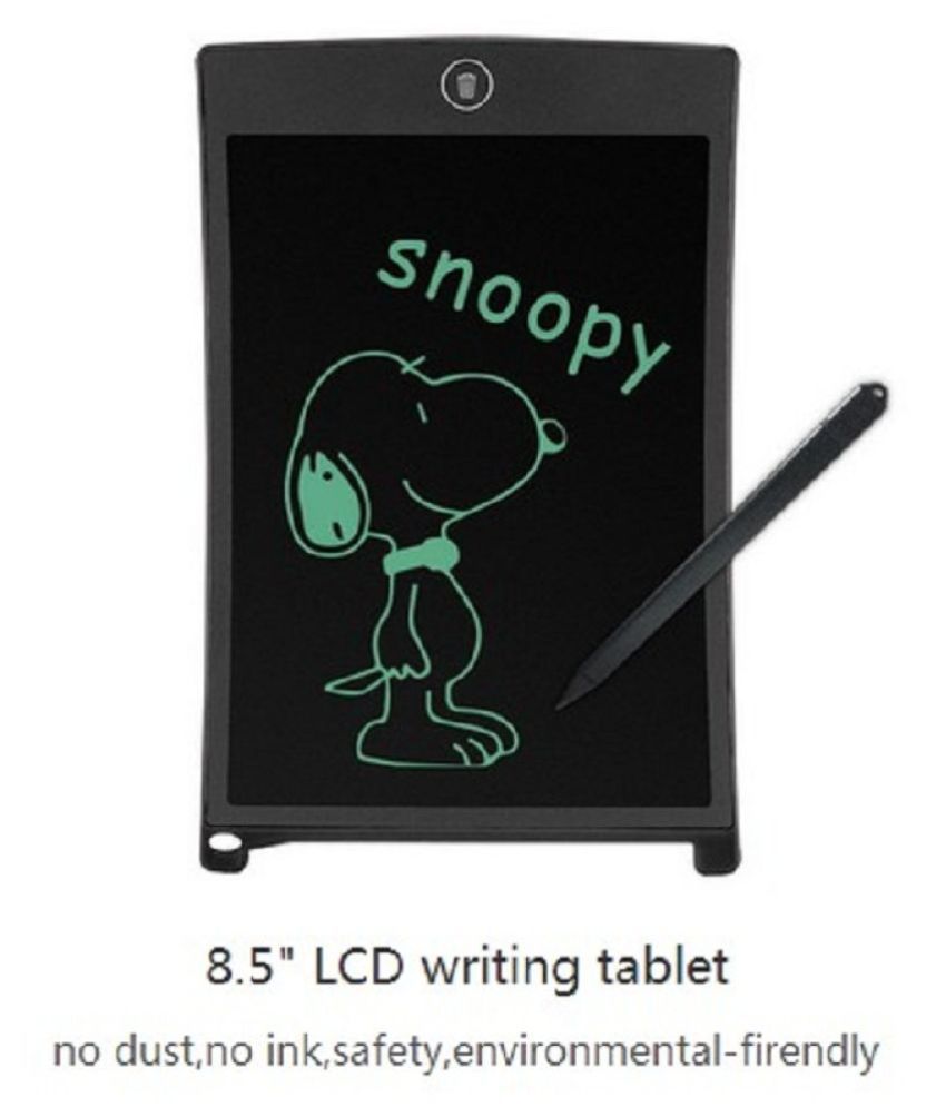 WOBEECO LCD Writing Tablet 8.5 Inch Electronic Writing &Drawing Board Doodle Board with Lanyard for Kids and Adults at Home,School and Office Black 2pcs