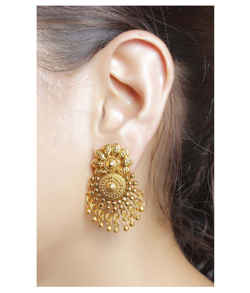 Much More Traditional South Indian Style Gold Plated Partywear Polki ...