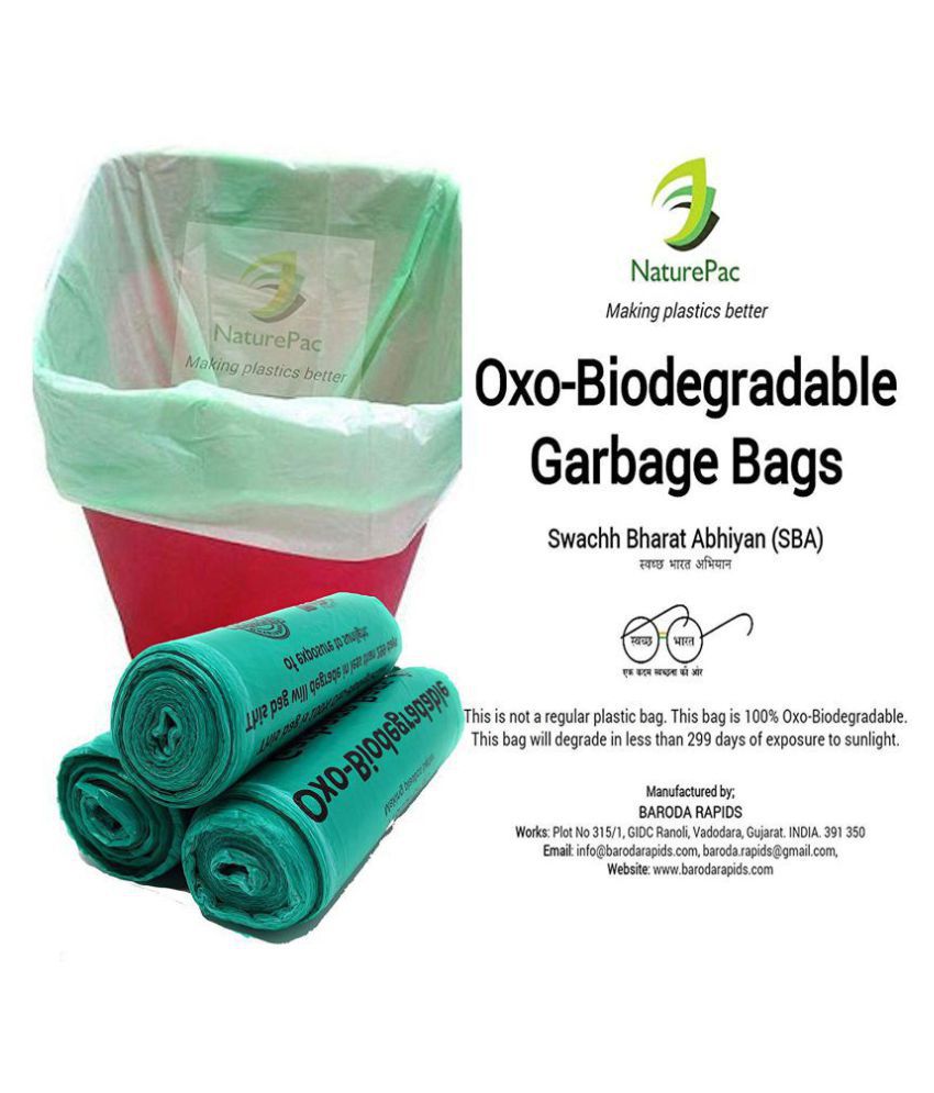 Details about   Biodegradable LDPE 10 garbage bags XXL 36” *32” Eco friendly garbage management 