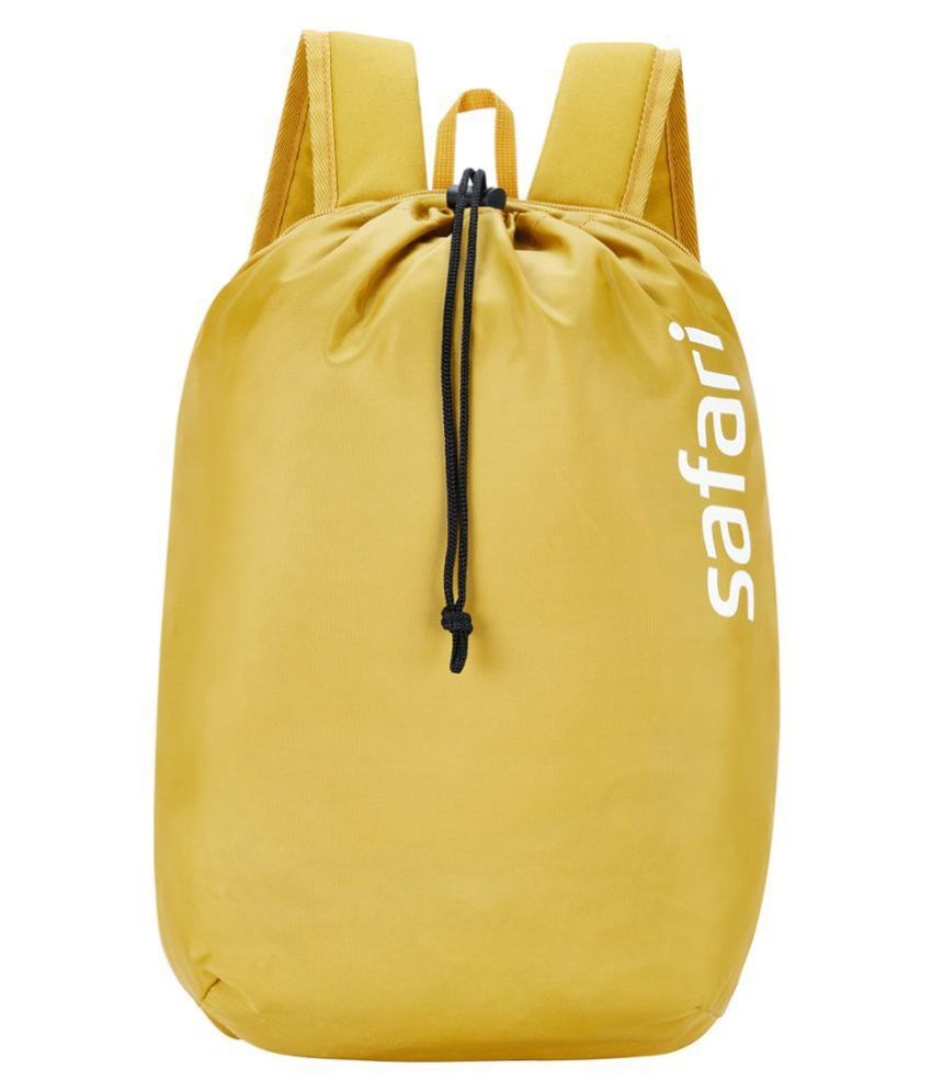 pastel yellow backpack