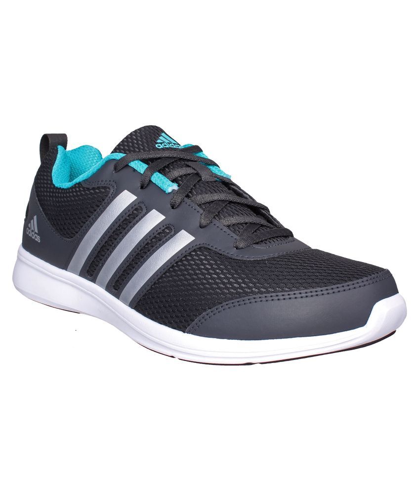 adidas yking black running shoes