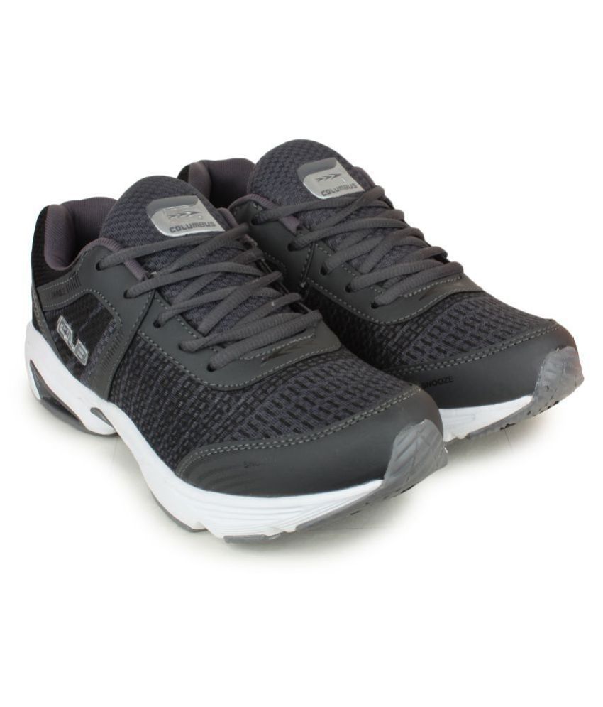 columbus black running shoes