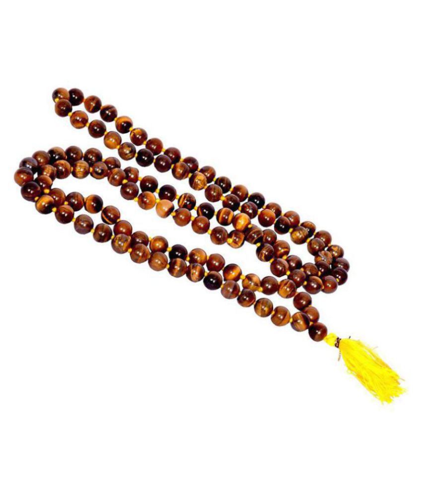     			Divine Magical Tiger Eye Crystal Mala for Men and Women for Courage, Confidence and Wealth | RUDRA DIVINE | 100% ORIGINAL Tiger Eye stone Guaranteed